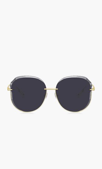 Half Rim Aviator Sunglasses