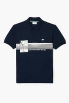 French Made Original L.12.12 Print Polo Shirt