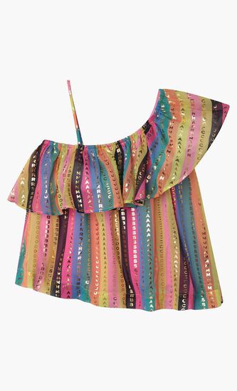 Printed Stripe Top