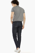 بنطال جينز بحافة مطوية