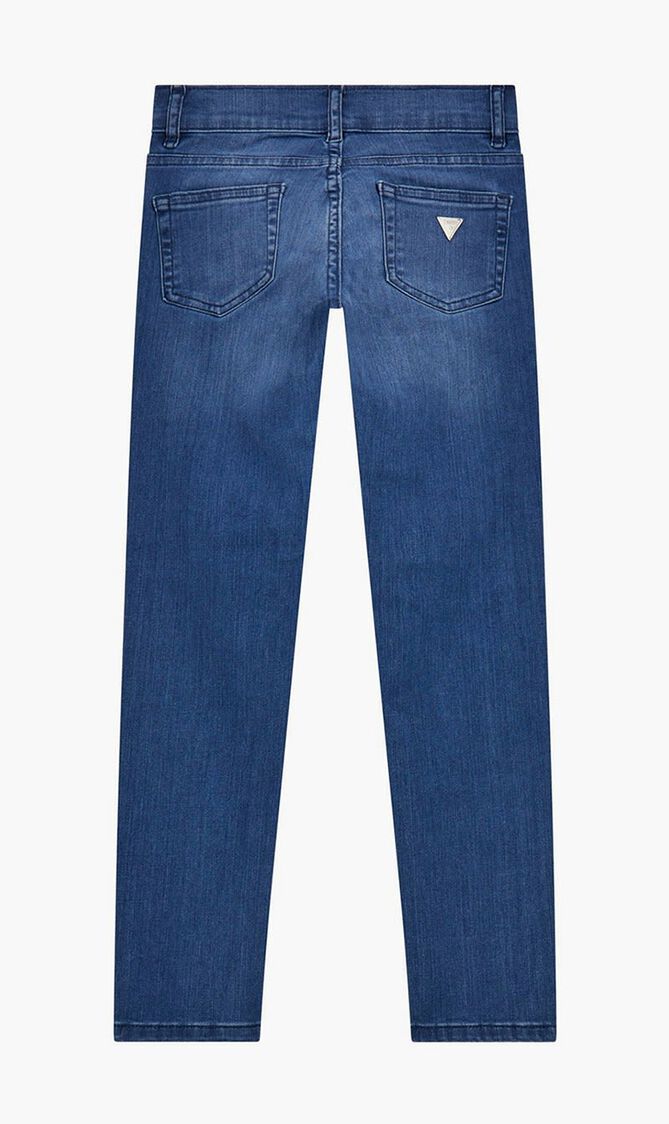 Embroidered Skinny Denim Pants