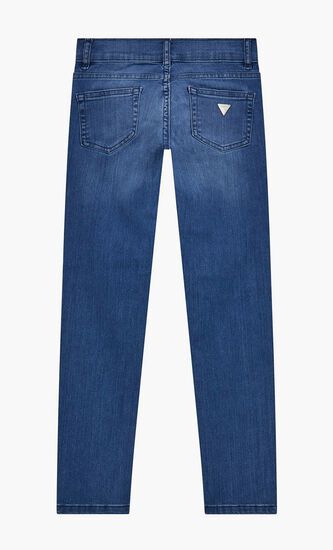 Embroidered Skinny Denim Pants