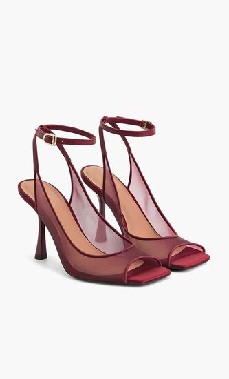 SERENITY OPEN TOE MESH SLINGBACK SANDALS