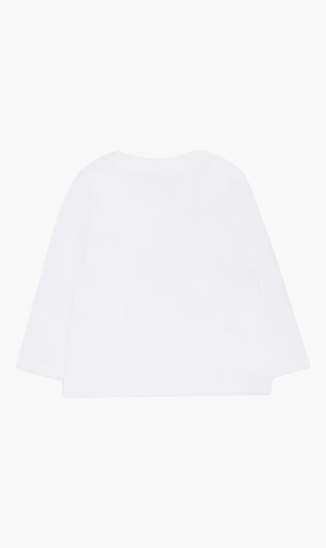 Graphic-Print Long-Sleeve Top