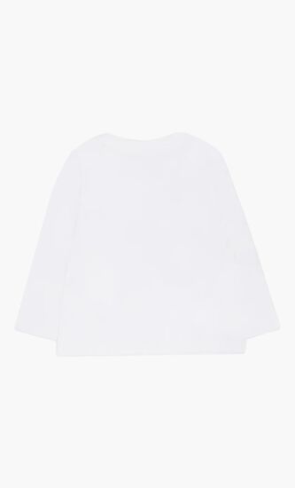 Graphic-Print Long-Sleeve Top