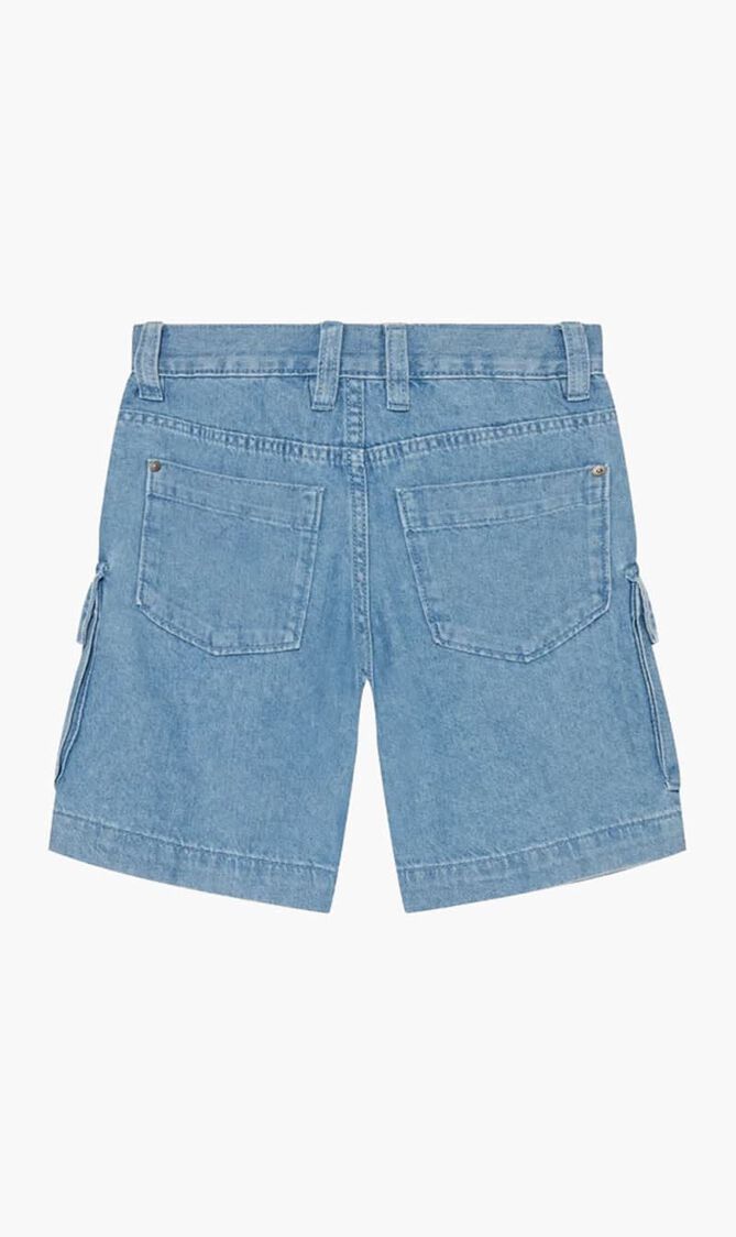 Denim Cargo Shorts