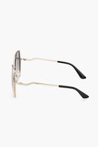 METAL SUN GLASSES F GOLDOTHER GRADIENT BLUE