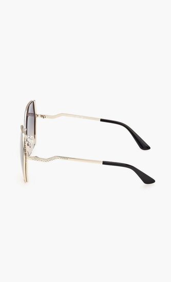 METAL SUN GLASSES F GOLDOTHER GRADIENT BLUE