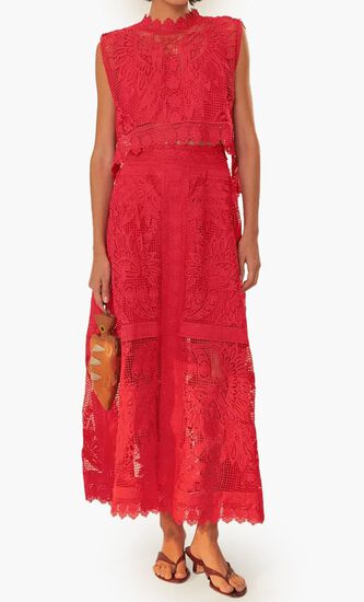 Toucan Guipure Sleeveless Top