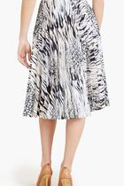 GISELLE PLEATED SKIR - LB01355 STR POLY CHARM 92 PRNT