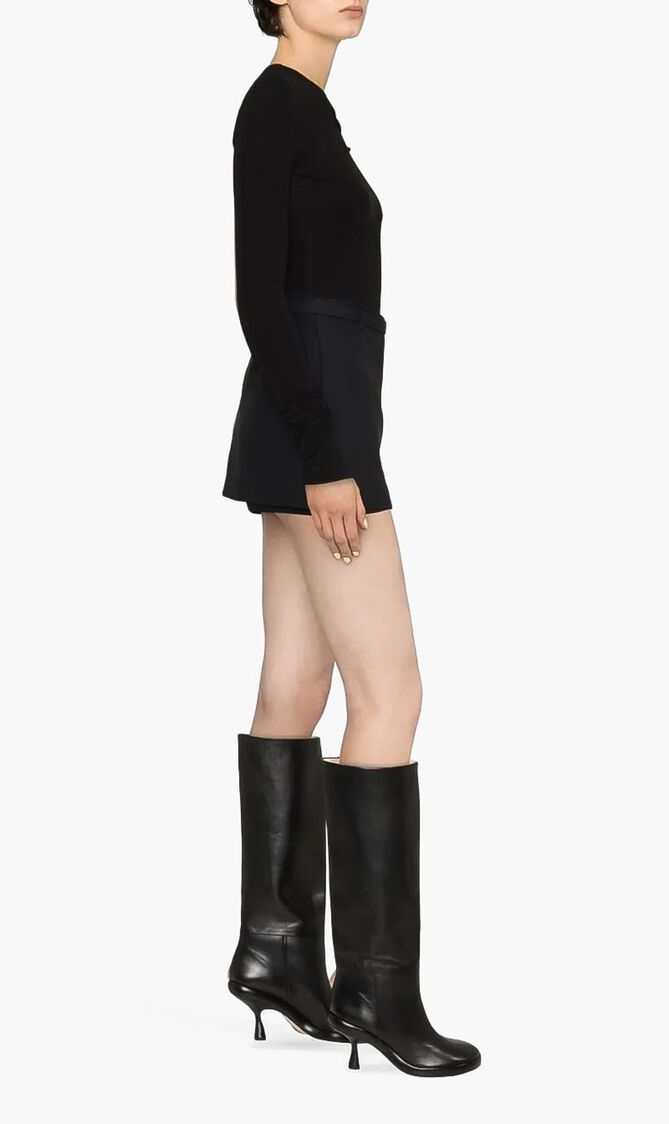 Long Sleeves and Bare Shoulders Bodysuit