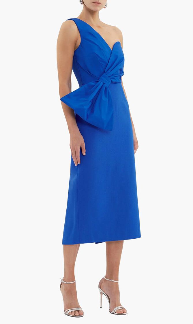 Antonella One Shoulder Midi Dress
