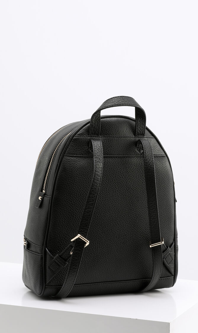 Rhea Zip Black Medium Backpack