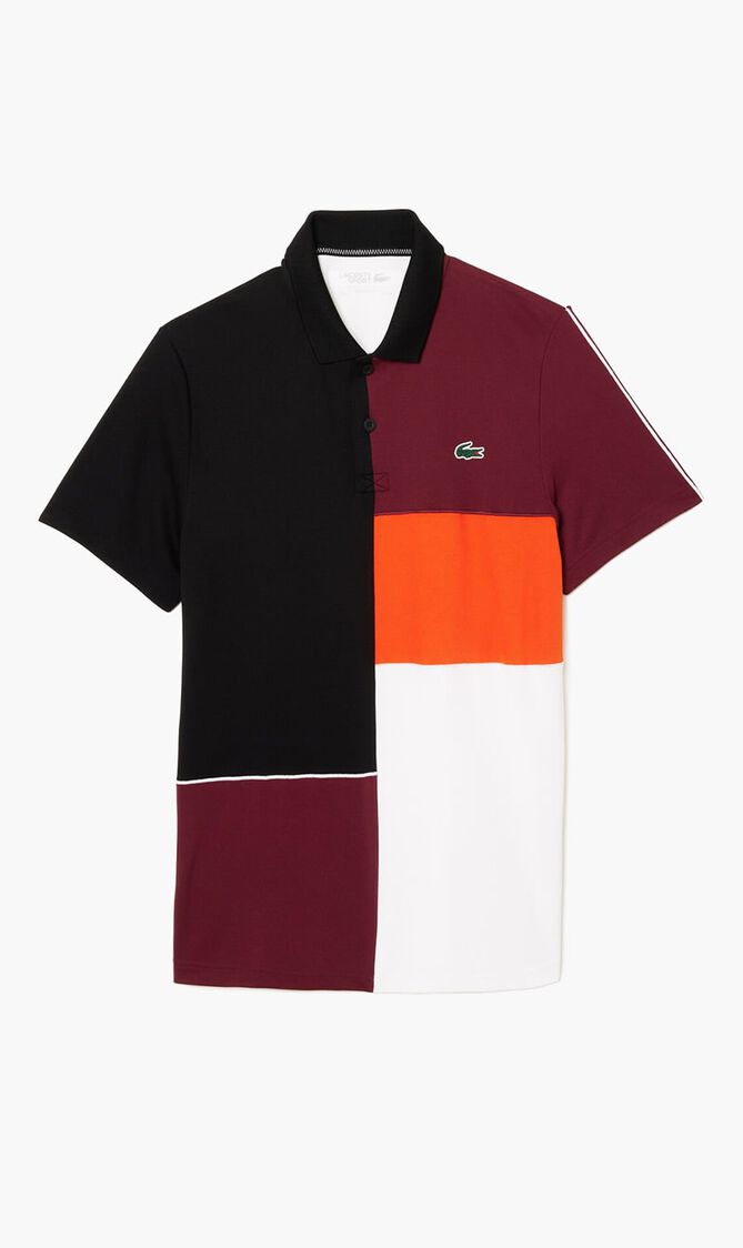 SHORT SLEEVED RIBBED COLLAR SHIRT