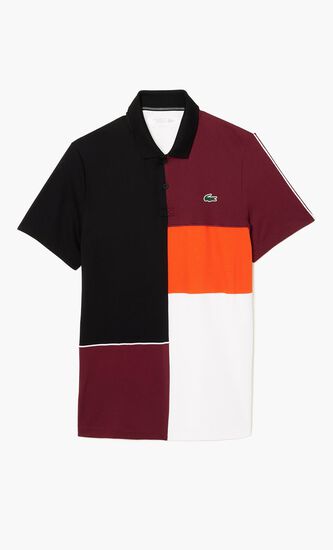 SHORT SLEEVED RIBBED COLLAR SHIRT