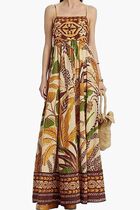 Foliage Sketch Sand Maxi Dress