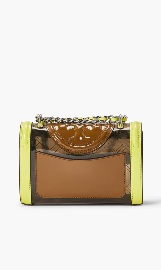 FLEMING CLEAR SMALL CONVERTIBLE SHOULDER BAG