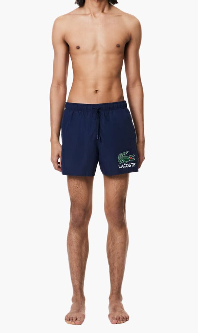 Croc Print Swim Trunks