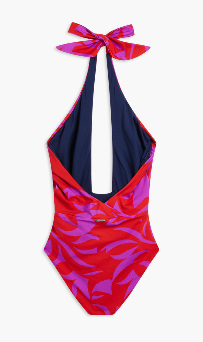 SOL ONE PIECE-HALTER NECK BACKLESS ONE PIECE WITH INTERLACED FRONT SOL ONE PIECE-HALTER NECK BACKLESS ONE PIECE WITH INTERLACED FRONT