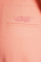 WO BLEND TWIST BANANA PANT CORAL RED COR