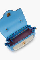 Top Handle Fabric+Calf Leather