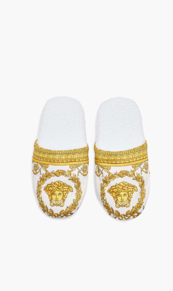 I LOVE BAROQUE BATHROBE WHITE