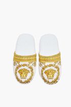 I LOVE BAROQUE BATHROBE WHITE