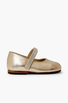 SINGLE STRAP SWAROVSKI CRYSTAL EMBELLISHED BALLERINA