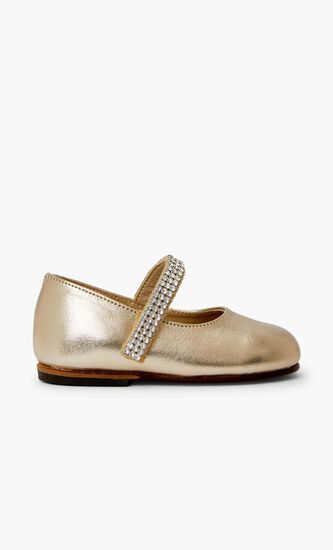 SINGLE STRAP SWAROVSKI CRYSTAL EMBELLISHED BALLERINA