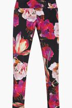 Black Floral Leggings
