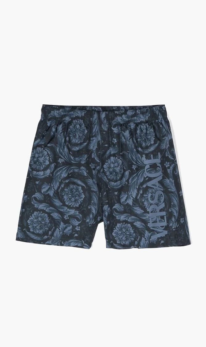 SWIM SHORTS NYLON GIADA ALL OVER BAROQUE SS92+ VERSACE WRITING