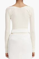 Long Sleeve Scalloped Top