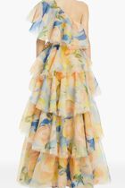 Paloma One Shoulder Floral Print Gown