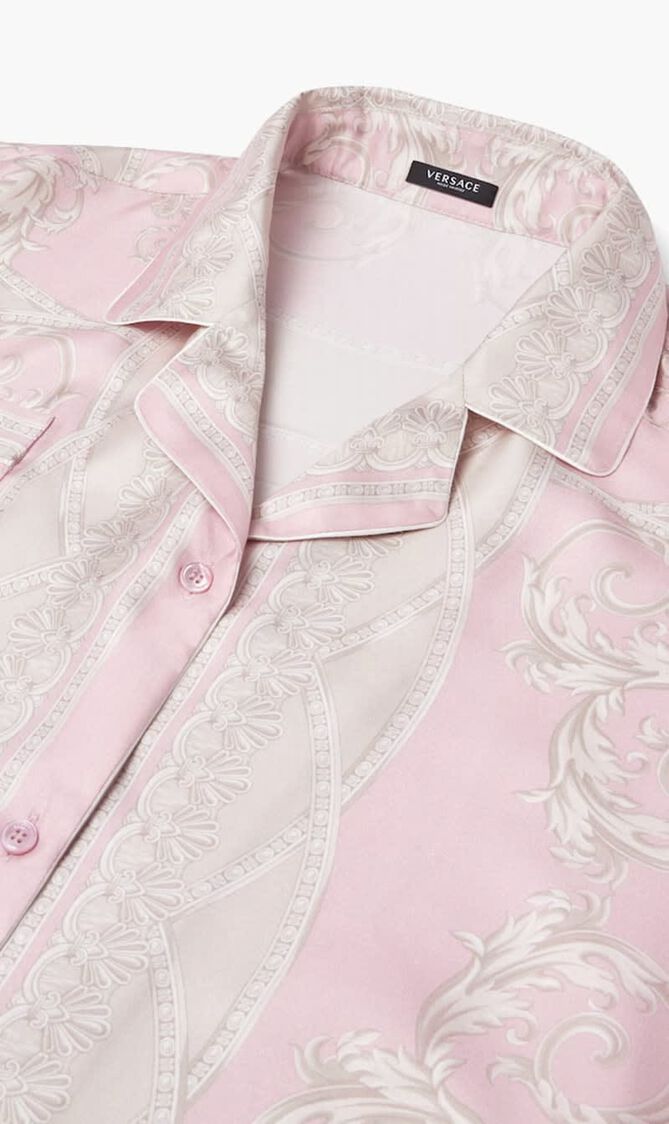 INFORMAL SHIRT COUPE DES DIEUX BAROCCO FOULARD ON RESPONSIBLE SILK TWILL