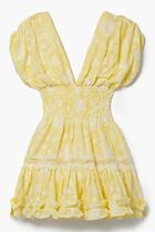 Embroidered Cotton Voile Mini Dress