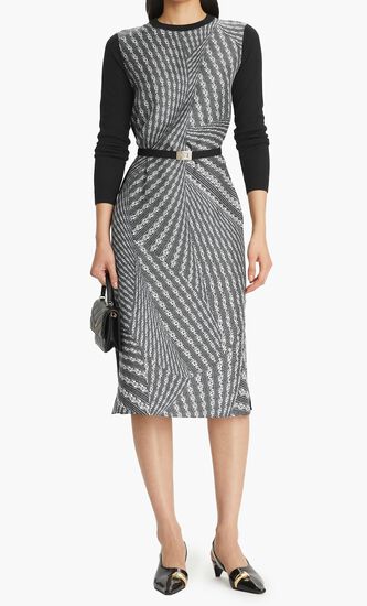 Greer Silk Front Sweater Dress
