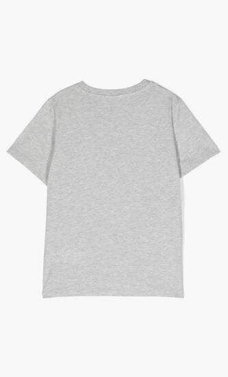 Touch Strap Appliqué Cotton T-shirt