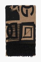 Cashmere Jacquard Blanket Black Cashmere Jacquard Blanket Black