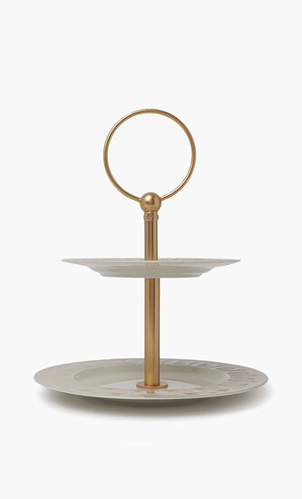 Peacock 2-Tier Cake Stand