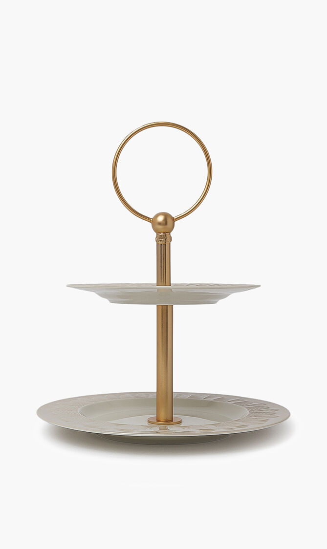 Peacock 2-Tier Cake Stand