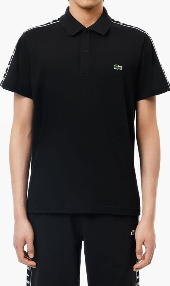 Contrast Stripe Pique Polo Shirt