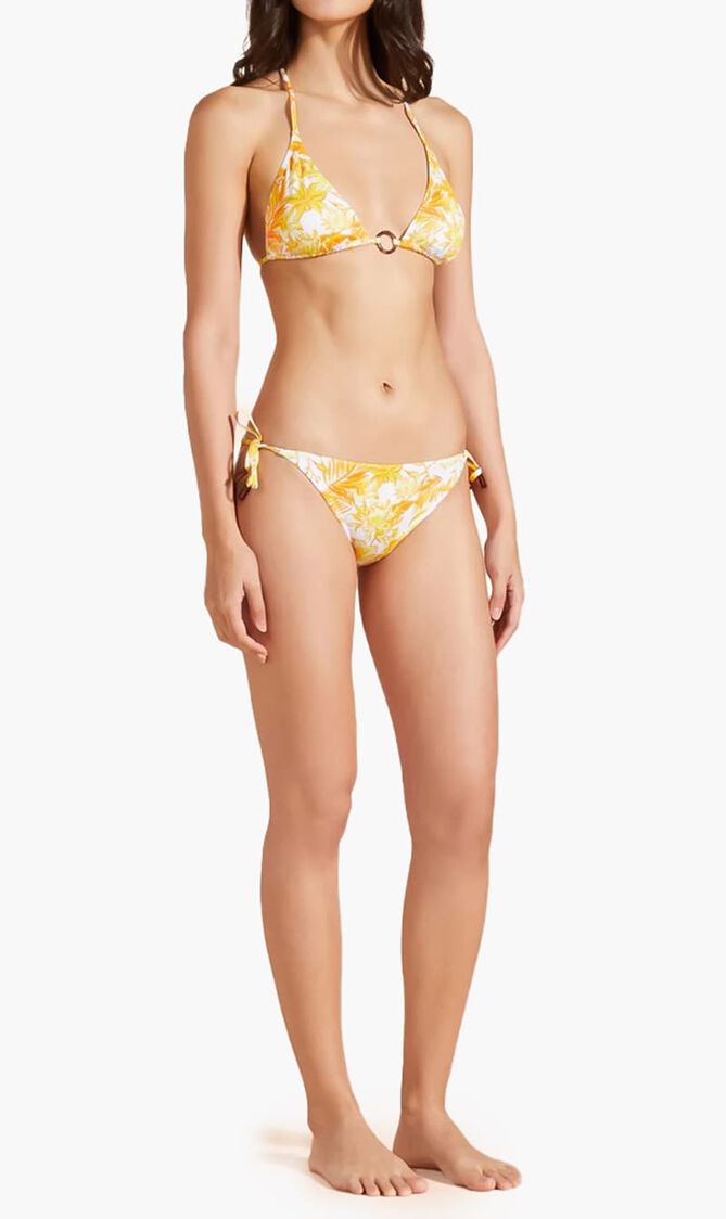 Tahiti Flowers Side Tie Bikini Bottom