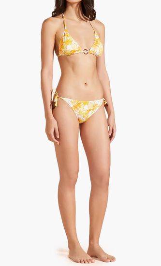 Tahiti Flowers Side Tie Bikini Bottom