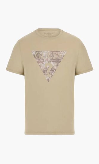 Ss Cn Triangle Gel Print Tee