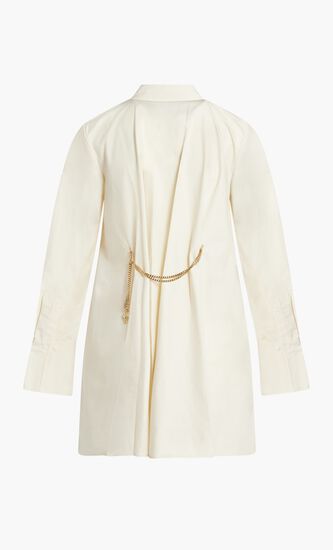 Embellished Poplin Tunic Shirt