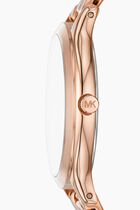 Slim Runway Rose Gold-Tone Curb-Link Watch