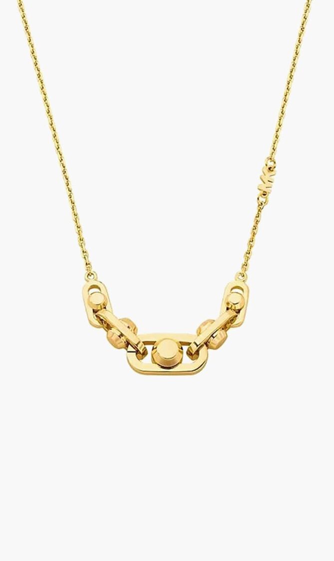 ASTOR LINK PENDANT GOLD STERLING