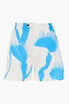VENUS PRINT POPLIN BERMUDA TROUSERS