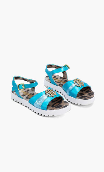 Glossy Turchese Sandal