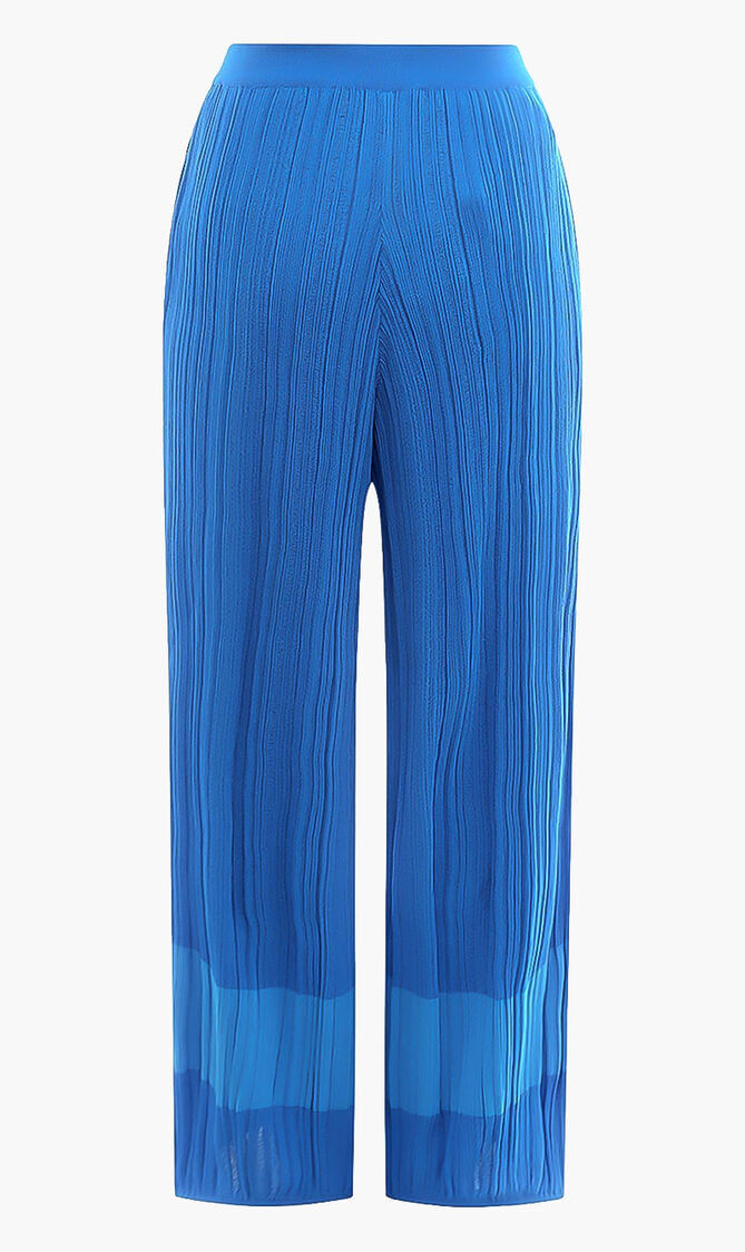 Plissed Froth Knit Trousers